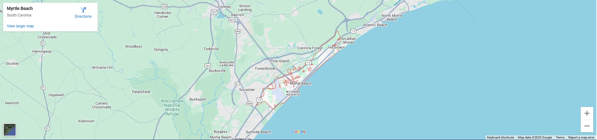 Full Width Google Map